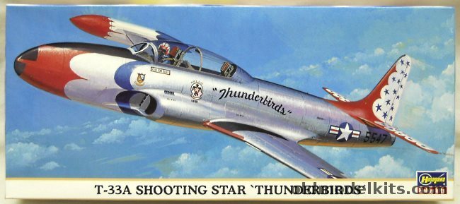 Hasegawa 1/72 Lockheed T-33A Shooting Star Thunderbirds, 00171 plastic model kit